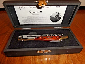 Abridor de vino Laguiole By FlyingColors Sommelier profesional madera de olivo - Imagen 1 de 12
