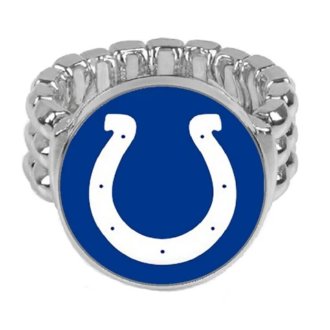 Indianapolis Colts Silver Men's Womens Football Ring Fits All Sizes w Gift Pk D2 Cover