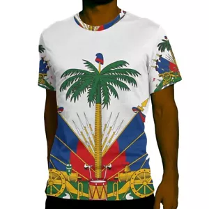 Men's Haitian Flag Haiti Shirt - Picture 1 of 12