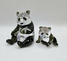 SWAROVSKI SCS Crystal Panda and Baby - 2008 - Mint Boxed