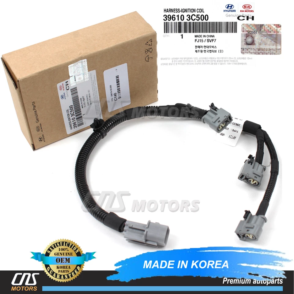 OEM Ignition Coil Harness for 09-19 Azera Genesis & Coupe Santa Fe V6 396103C500 Foto 1 de 4