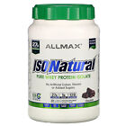 2 x ALLMAX Nutrition, isolat de protéine de lactosérum pur IsoNatural, chocolat, 2 livres (9