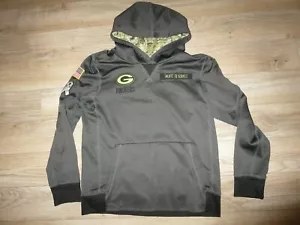 Green Bay Packers NFL Camo Salute to Service nike Hooded sweatshirt Youth LG 16 - Picture 1 of 3