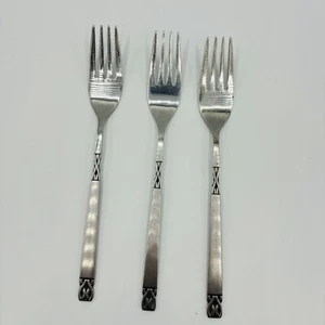 Vintage Orleans Silver Stainless “Victoria” Set of 3 Forks Japan Silverware - Picture 1 of 6