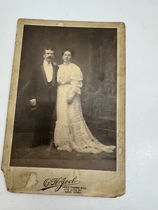 Kabinettkarte Hochzeit New York City 1904 von O.H. Joel - Bild 1 von 2