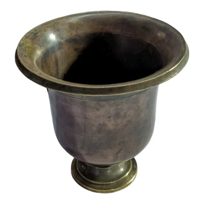 1850's Old Vintage Antique Brass & Copper Rare Bimetal Worship Water Pot Glass - Image 1 of 4