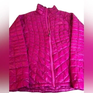 THE NORTH FACE Full Zip Thermoball Jacket Women's Med Pink Packable Lightweight - Picture 1 of 10