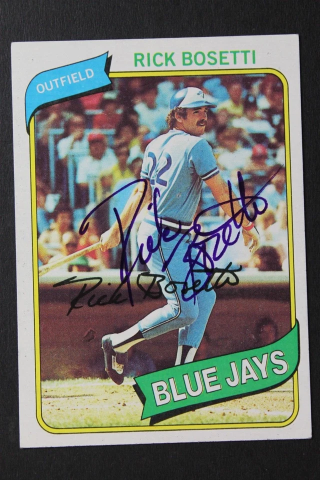 Rick Bosetti Toronto Blue Jays Autographed 1980 Topps #277 Signed Baseball Card - Image 1 of 3