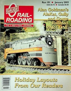 O Gauge Railroading Magazine Run 191 January 2003 Holiday Layouts from Readers - Picture 1 of 2
