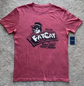 Lucky Brand Fat Cat Tee Shirt 7MDG0631 Men’s Medium - New w/Tag