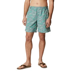 Columbia Men's Super Backcast Water Short, Safari Fishfinder Print, XX-Large - Picture 1 of 5
