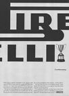 Set 2 Print Ad 1962 Pirelli Tires, Embarrassing Doesn't Sponsor Races-Romans