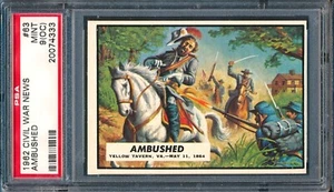 1962 Topps Civil War News #63: Ambushed ~ PSA 9 oc - Picture 1 of 2