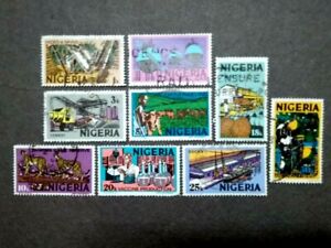 Nigeria 1973 Definitive Issues Loose Set Up To 30d - 9v Used