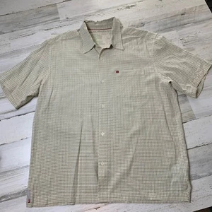 Quicksilver  Men's Large Plaid Blue & Green Short sleeve Collared Shirt  - Picture 1 of 4