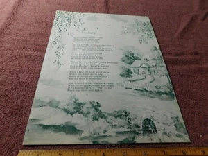 Poetry Print From Magazine Vintage 1963 Sanctuary / The Long Road - Picture 1 of 2