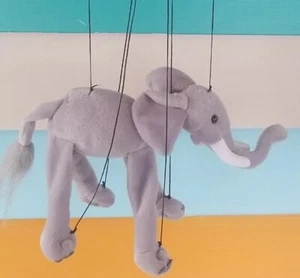 Plüschtier Kuscheltier Elefant, Marionette Puppe Marionette - Bild 1 von 7