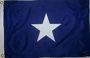 BONNIE BLUE FLAG - NYLON WITH SEWN STAR - 2 X 3 feet DIXIE - CIVIL WAR