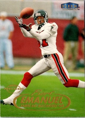 1998 Fleer Tradition Bert Emanuel #154 Tampa Bay Buccaneers Football Card - Image 1 of 2