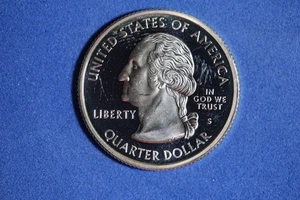 2000 S MASSACHUSETTS SILVER PROOF STATEHOOD WASHINGTON QUARTER #K57331 - Picture 1 of 2