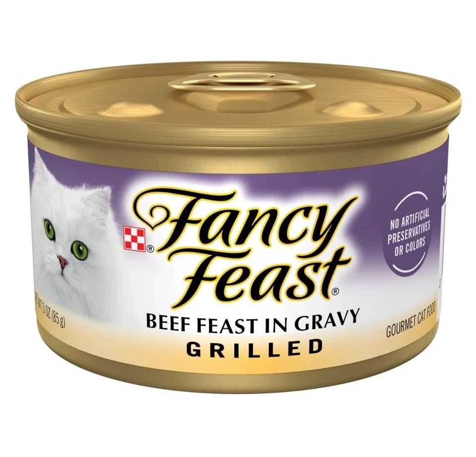 16 Packs Purina Fancy Feast Grilled Wet Cat Food Beef Feast in Gravy - Image 1 of 1