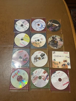 Gran LOTE de 12 diseños creativos y aro PFAFF Foto 1 de 4