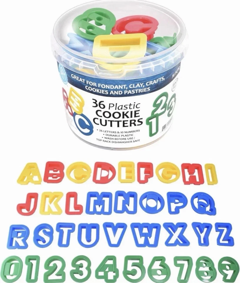 Juego de cortador de galletas R&M alfabeto, números y palo de galletas-vendedor de nosotros Foto 1 de 4