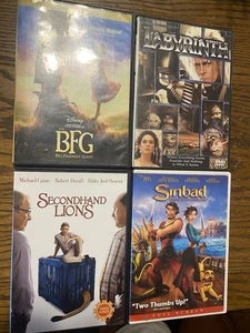Fantasy Dvd Lot BFG Labyrinth Secondhand Lions Sinbad Jim Henson Animation Rare - Picture 1 of 13