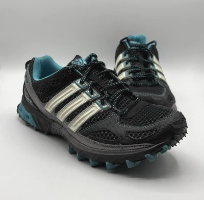 ADIDAS Kanadia 4 TR Sneaker Women's Size 8 Black Trail Running Shoe Athleisure - Image 1 of 4