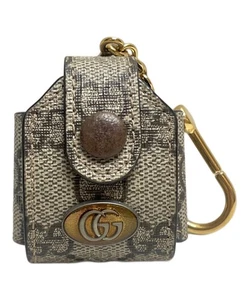 Gucci AirPods Coque Écouteurs GG Monogramme Or Porte-clés 2,3"x1,97" - Photo 1 sur 7
