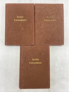 Kristin Labransdatter Sigrid Undset Book Set 1946 Medieval Norway Feudal Vintage - Picture 1 of 16