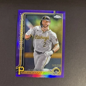 2025 Topps Chrome - Spencer Horwitz #243 Purple Refractor /250 - Picture 1 of 4