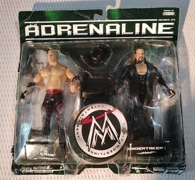 WWE Adrenaline Series 24 2-Pack Kane and Undertaker Figures Jakks 2007 New Open - Image 1 of 4
