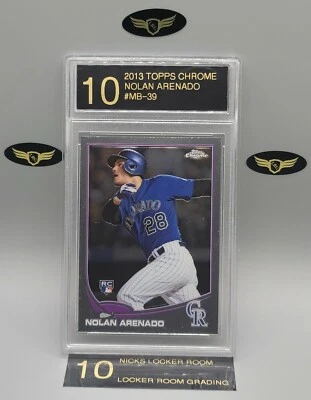 2013 Topps Chrome Colorado Rockies NOLAN ARENADO #MB-39 rookie mint grade LRG 10 - Image 1 of 2