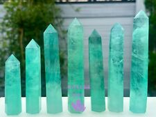 Wholesale Lot 2 Lbs Natural Mint Green Fluorite Obelisk Tower Point Crysta
