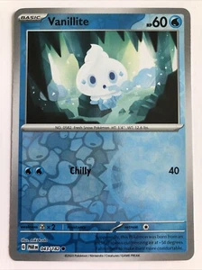 Pokémon TCG Paradox Rift Vanillite Reverse Holofoil 043/182 NM - Picture 1 of 2