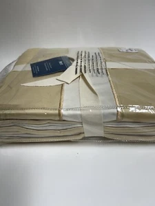 PIER 1 IMPORTS FULL/QUEEN DUVET COVER Beige Silk White Color NEW IN PACKAGE - Picture 1 of 5