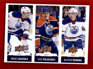 2017-18 Upper Deck Team Triples #TTEDM Drake Caggiula/Jesse Puljujarvi. - Picture 1 of 2