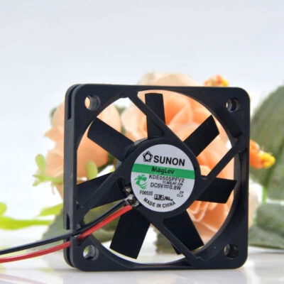 SUNON KDE0505PFV2  DC 5V 0.8W 50X50X10MM 5010 5CM 2-Pin Cooling Fan - Image 1 of 3
