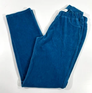 EUC HANNA ANDERSSON GIRLS VELOUR RIBBED CORDUROY PANTS TEAL SIZE 160 - Picture 1 of 3