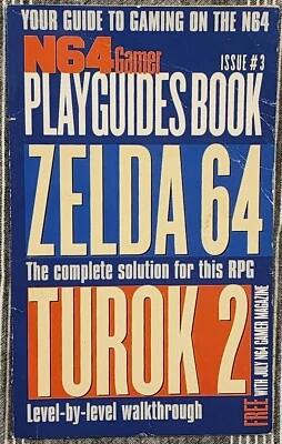 Vintage N64 Gamer Playguides Book Issue #3 for Zelda 64 and Turok 2 Walkthrough - Image 1 of 2