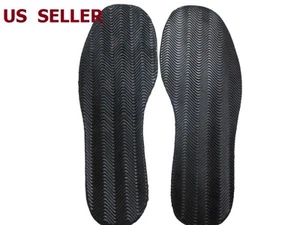 US SHIP 1 Pair Anti Slip Rubber Full Soles DIY Shoes Repair Supplies - Picture 1 of 3