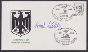 Horst Milde, German Politician, Landtag of Lower Saxony President, signed  cover - Picture 1 of 1