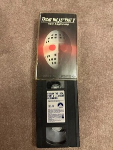 Vintage 1985 Friday The 13th Part V New Beginning VHS - Picture 1 of 1