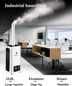 Humidifiers for Large Room 23.8L Large Humidifier for Plant Office Greenhouse UK - Picture 1 of 12