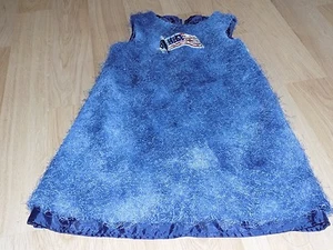 Vintage Chocolate Soup Navy Blue American Flag Sequined Jumper Dress Size 6X - Picture 1 of 6