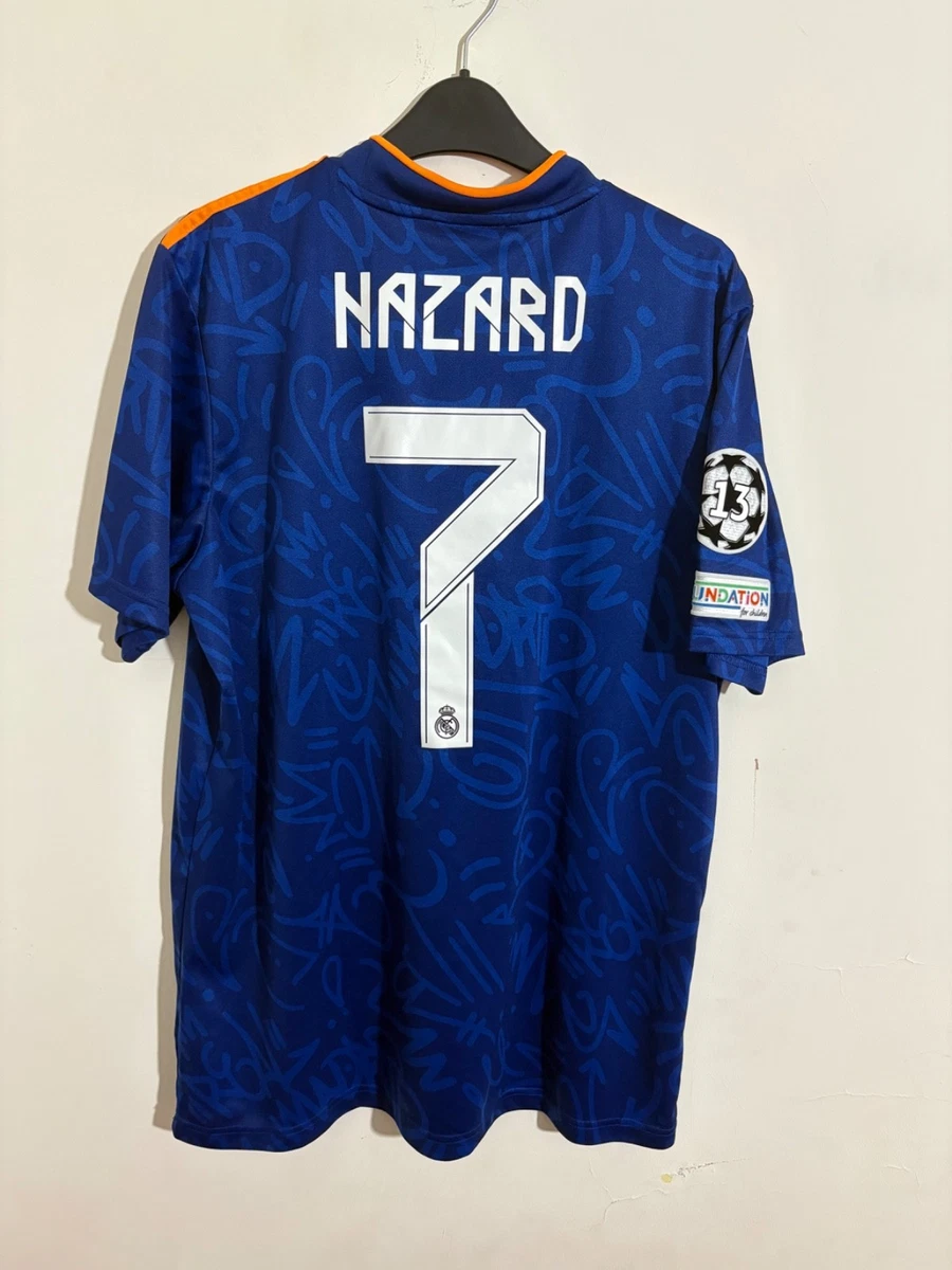 Real Madrid Eden Hazard シャツ ネイビー Eden Hazard Real Madrid adidas 2021/22 Away Authentic Player