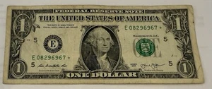 $1.00 2013 Star B Series Federal Reserve Note - Picture 1 of 2