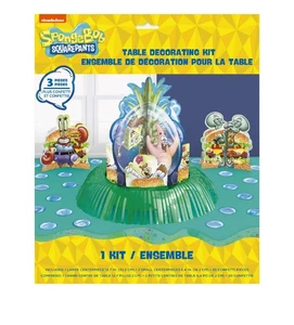 Nickelodeon 3 Piece SpongeBob Birthday Celebration Table Decorating Kit NEW - Picture 1 of 5