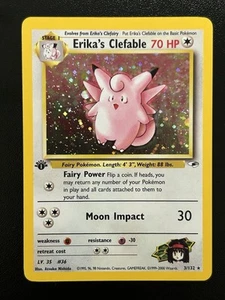 Erika's Clefable Pokemon Karte - WOTC - 1. Edition - Gym Heroes - 3/132 - NM (A) - Bild 1 von 13